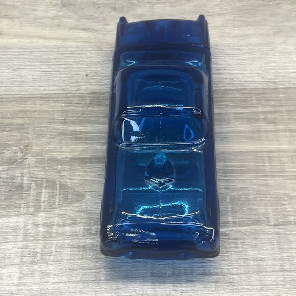 Avon Cobalt Blue Old Car After Shave Deep Woods Bottle Vintage Empty - Picture 2 of 9